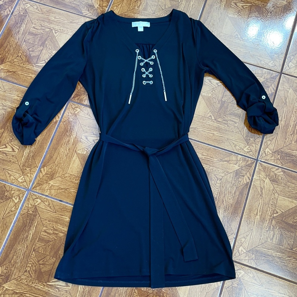 MICHAEL Michael Kors Medium MIDI/MINI Black Dress